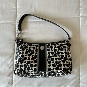 Coach Black and White Mini Bag